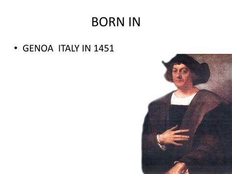 Born in Genoa in