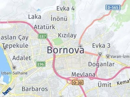 Bornova semt haritası