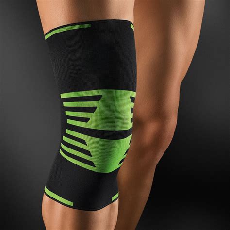 Bort Active-Color Sport Kniebandage M Schwarz