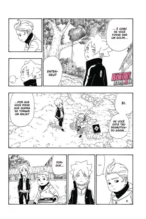 Boruto Manga 12 12 Because She Was Raised Only By Her Mother Without  Unbearable awareness is