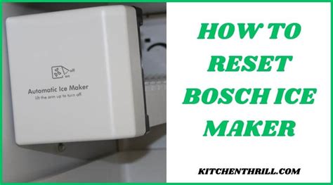 Bosch Refrigerator Ice Maker Leaking Water - Solutions. If w