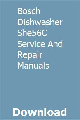 Bosch dishwasher she56c service and repair manuals. - Modelo brasileño [por] rodolfo ghioldi [et al.].