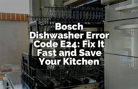 Bosch e34 error code dishwasher.  Mar 25, 2025 · Error code E24 on a Bosch dishwasher ...