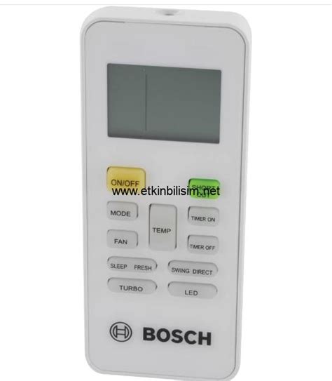 Bosch klima uzaktan kumanda kullanımı