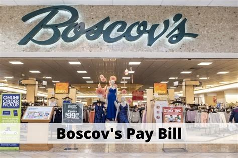 Boscovs pay my bill. 