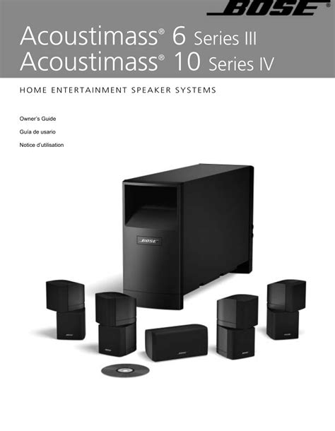 Bose acoustimass 10 series ii user manual. - The guidance manual for the christian home school a parents guide for preparing home school students for college.