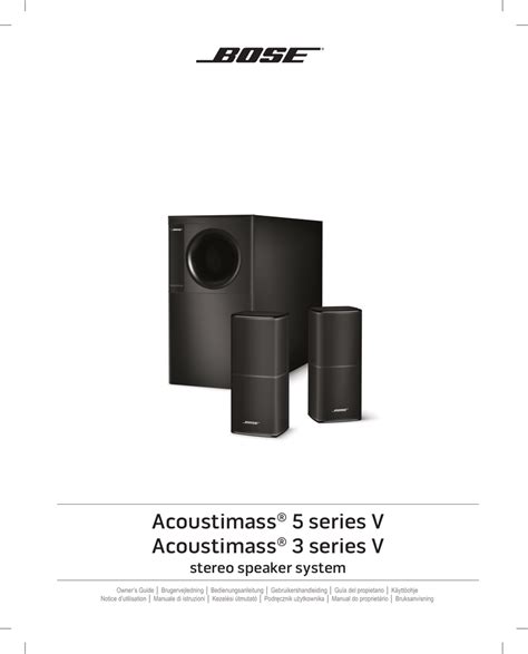 Bose acoustimass 6 manuale del proprietario. - A manual for amateur telescope makers with detailed plans to.