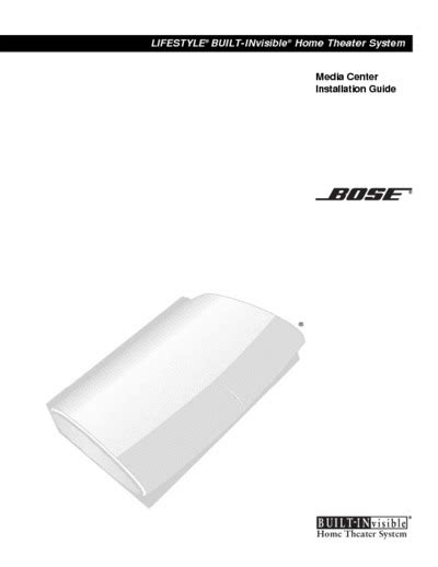 Bose av28 media center installation manual. - Apanhados históricos, geográficos e genealógicos do grande pombal..