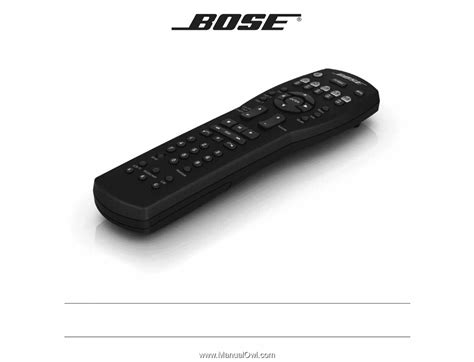 Bose cinemate series 1 owners manual. - Ge universal remote control manual codes.