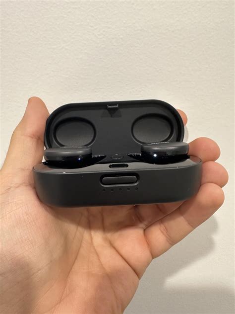 The Bose earbuds may experience disconnect problems and may need to be rebooted. Place the Bose earbuds in the charging case and push and hold the button on the left earbud for 10 seconds. The light on the earbud will blink 2 times, wait 10 seconds and then remove the earbuds from the case.