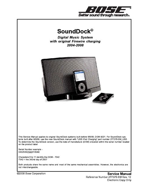 Bose sounddock series 2 service manual. - Continuatio zu johann ulrich sponsels orgelhistorie.