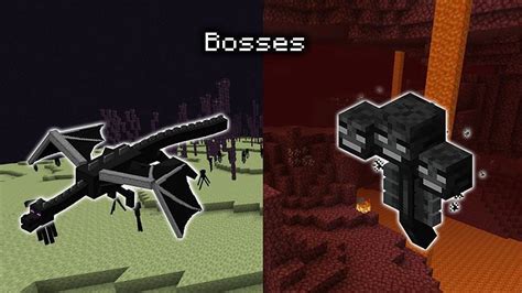 Boss Mobs in Minecraft Types Behavior