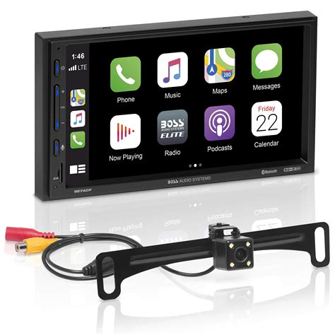 Boss Audio BE7ACP 6.2" Digital Media Receiver with Apple Carplay Double DIN DVD/CD Receiver6.2" Touchscreen DisplayBuilt in Bluetooth for phone calls and audio streamingSupports Apple CarplayNavigation via Apple …