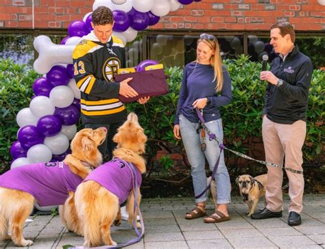 Boston Bruin Charlie Coyle named dog ambassador