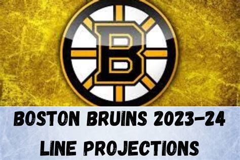 Boston Bruins Lines 2023