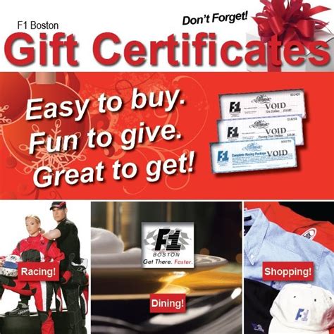 Boston Gift Certificates