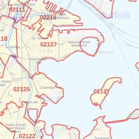 Boston Ma Zip Code Map Maps For You