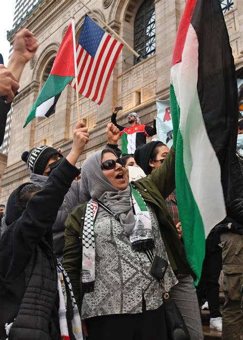 Boston Palestinian Rally At Copley Square