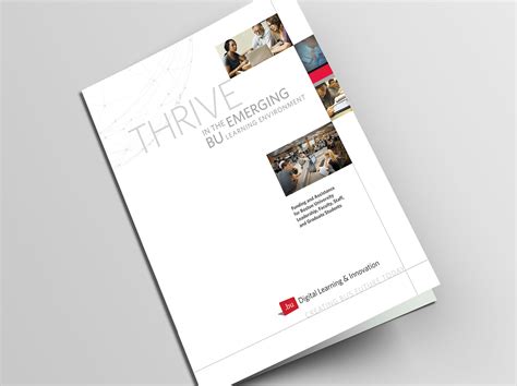 Boston University Brochure Design For A Small