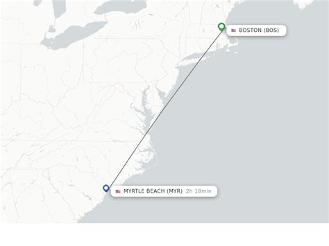 Boston to myrtle beach flights. Some of the best available deals we've found on one-way flights from Myrtle Beach to Boston. Users in need of a round-trip flight from Myrtle Beach to Boston instead should update the search form at the top of page. Sun 5/26 8:30 am MYR - BOS. Nonstop 2h 08m Spirit Airlines. Deal found 5/7 $31. 