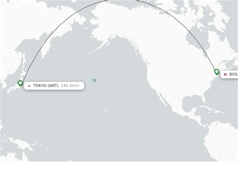 Popular distances from Tokyo (NRT) Distance from Tokyo to Boston (Na