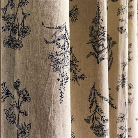 Botanical Linen - Etsy