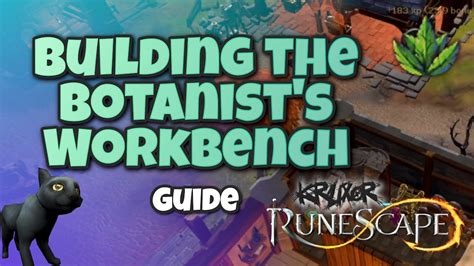 The Botanist's Workbench is a constructable building for Fort Forinthry that requires completion of the Ancient Awakening quest to unlock. The workroom is located inside the Town Hall and provides the player with an area for training Herblore. The Botanist's Workbench replaces barrels when it is … See more. 