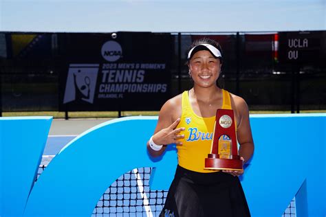 Both freshmen, Georgia’s Quinn and UCLA’s Tian win singles titles in NCAA tennis