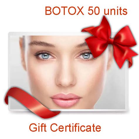 Botox Gift Certificate Template