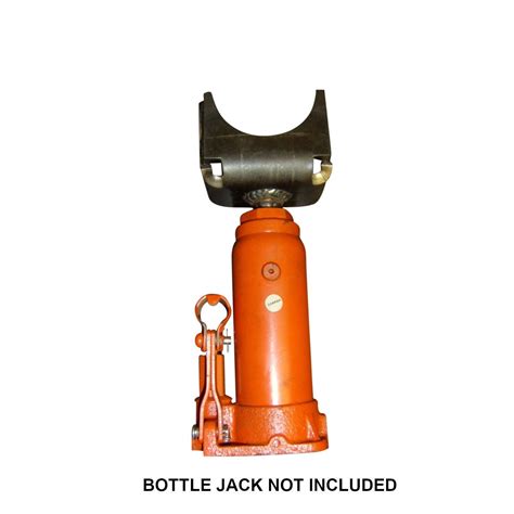 The 12-ton adapters will fit over a bottle jack saddle diameter of 1.25 inches - 1.75 inches (31.75 mm - 44.45 mm.) If the hydraulic cylinder (ram) is significantly smaller than this, we advise against using the adapters without an Extension Screw Collar, as the point of engagement will be unstable. Purchase a Custom Extension Screw Collar.