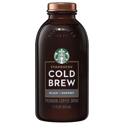 Bottled coffee. Starbucks Cold Brew Coffee — Signature Black Medium Roast — Single-Serve Concentrate Pods — 1.35 fl oz/6ct. Starbucks. 229. SNAP EBT eligible. $9.99( $1.23 /fluid ounce) Buy 2 for $15.98 with same-day order services. When purchased online. 
