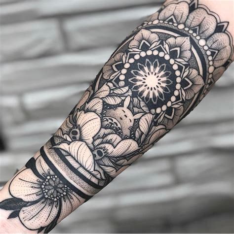 Bottom half sleeve mandala forearm tattoo stencil. Things To Know About Bottom half sleeve mandala forearm tattoo stencil. 