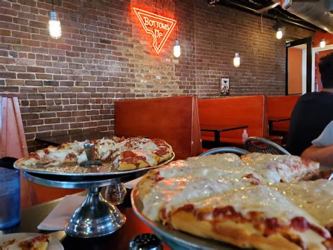 Bottoms up pizza richmond. Bottoms Up Pizza Historic Shockoe Bottom 1700 Dock Street Richmond, VA 23223 P: 804-644-4400. Dine-In Available Monday-Thursday: 11am - 10pm Friday & Saturday: 