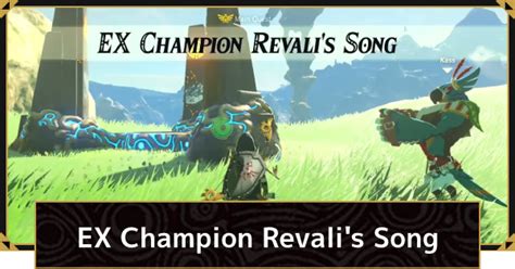 “EX Champion Revali’s Song” is our third stop, but you can complete any of the Divine Beast quests in whatever order you want, as long as you’ve finished all the …. 