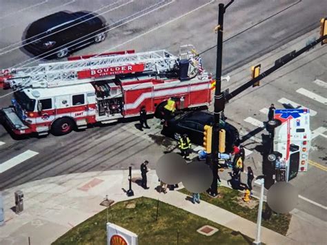 Boulder ambulance in rollover crash