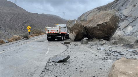 Boulders 'about as big as a school bus' fall onto I-8