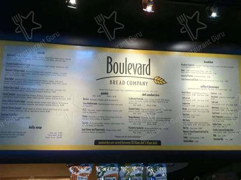 Boulevard bread little rock menu specials.  They are delicious.  Restaurant menu, map...