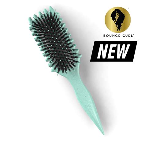Bounce curl defining brush. R 775.00. EXCLUSIVELY AVAILABLE IN SOUTH AFRICA AT THE CURL COLLECTIVE. Introducing an exceptional custom-made brush crafted from bio-based materials, specifically designed to enhance your waves, curls, and coils. This innovative 3-in-1 brush not only effortlessly smoothes your hair, but also creates well-defined clumps while … 