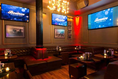 Bounce nyc. Flatiron District, New York. Save. Share. Tips 77. Photos 276. Menu. 6.5/ 10. 491. ratings. "Oh and we love Arizona !" (6 Tips) "Lots of screens with different sports … 