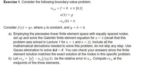 Boundary value problem example.  Numerous methods are available from Chapter 5 for ap...