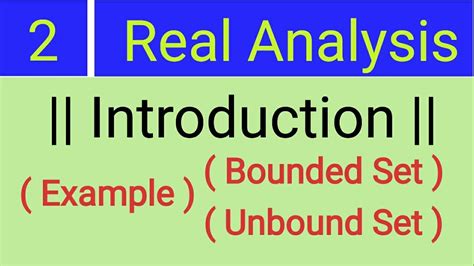 Bounded and unbounded sets - Mathematics Stack …