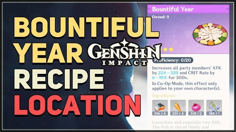 Bountiful year genshin. Welcome to Game8's Genshin Impact wiki walkthrough and guide. Learn everything there is to know about Genshin Impact, including our Tier List, builds for all characters, story and quest walkthroughs, and more! We'll be updating Travelers with Genshin Impact news and tips on Twitter, so give us a follow! 