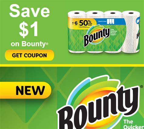 Bounty Coupons, Printable Deals - April 2024