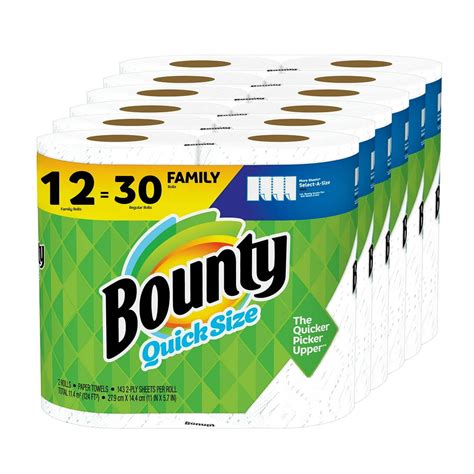 Bounty Paper Towels, Select-A-Size, 12 Mega Rolls