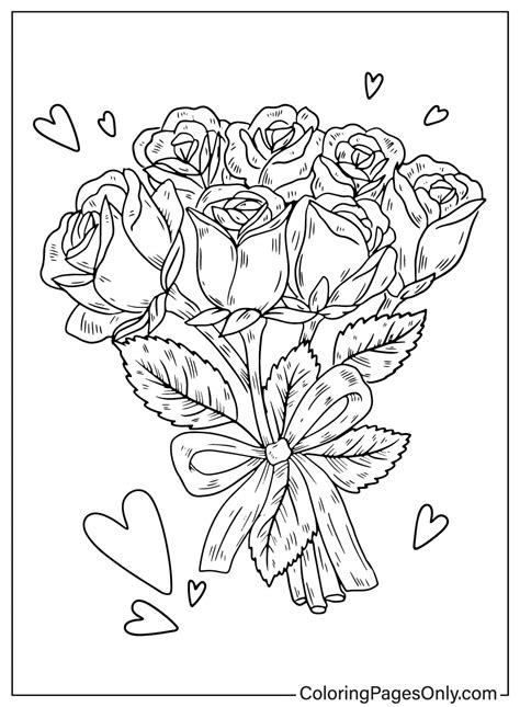 Bouquet Coloring Page