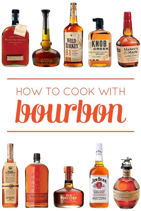 Bourbon for cooking. This bourbon hails from Kentucky and is known for its aromatic characteristics and top-notch flavor profile. You’ll taste notes of honey, pear, and floral undertones, making this bourbon ideal for cooking pasta sauces, vegetables, and glazes. 