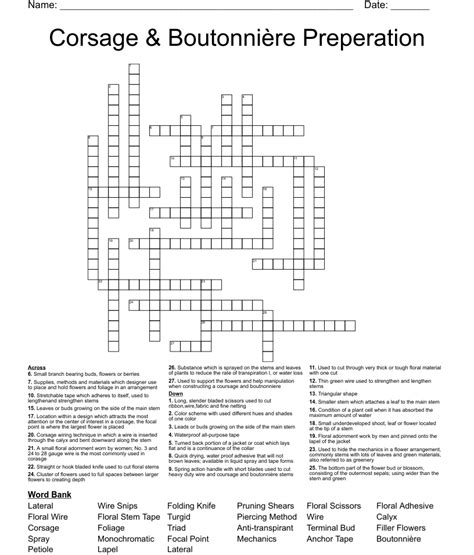 The Crossword Solver found 30 answers to "common boutonniere", 9 letters cr.