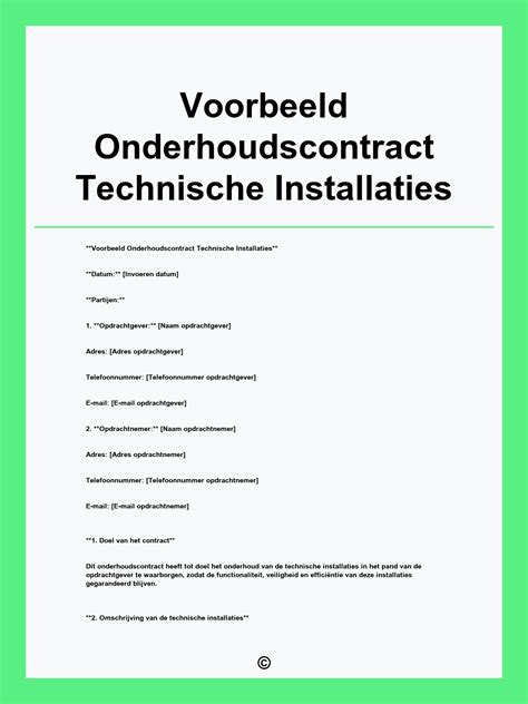 Bouwmachine onderhoudscontract