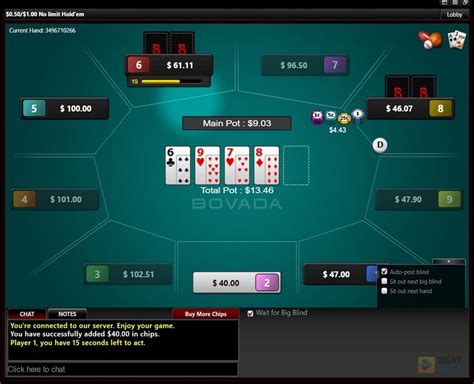 Bovada poker. Bovada is a recreational player friendly poker site that has completely anonymous games. With high traffic, #1 in the United States, the games are … 