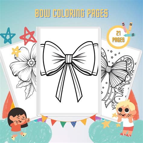 Bow Coloring Shee